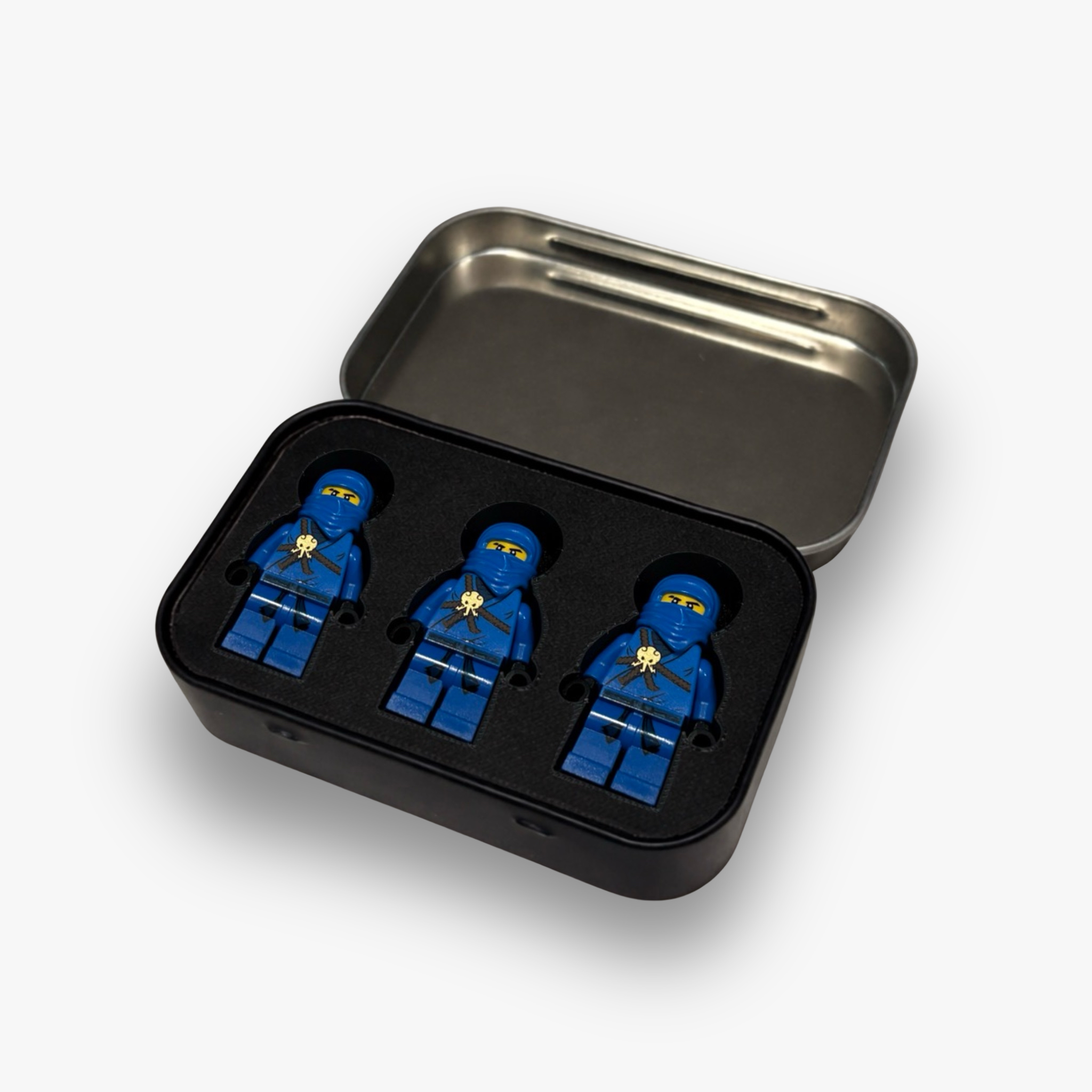 StealthFigs™ Three Minifigure Pocket Figures Case with Foam Insert