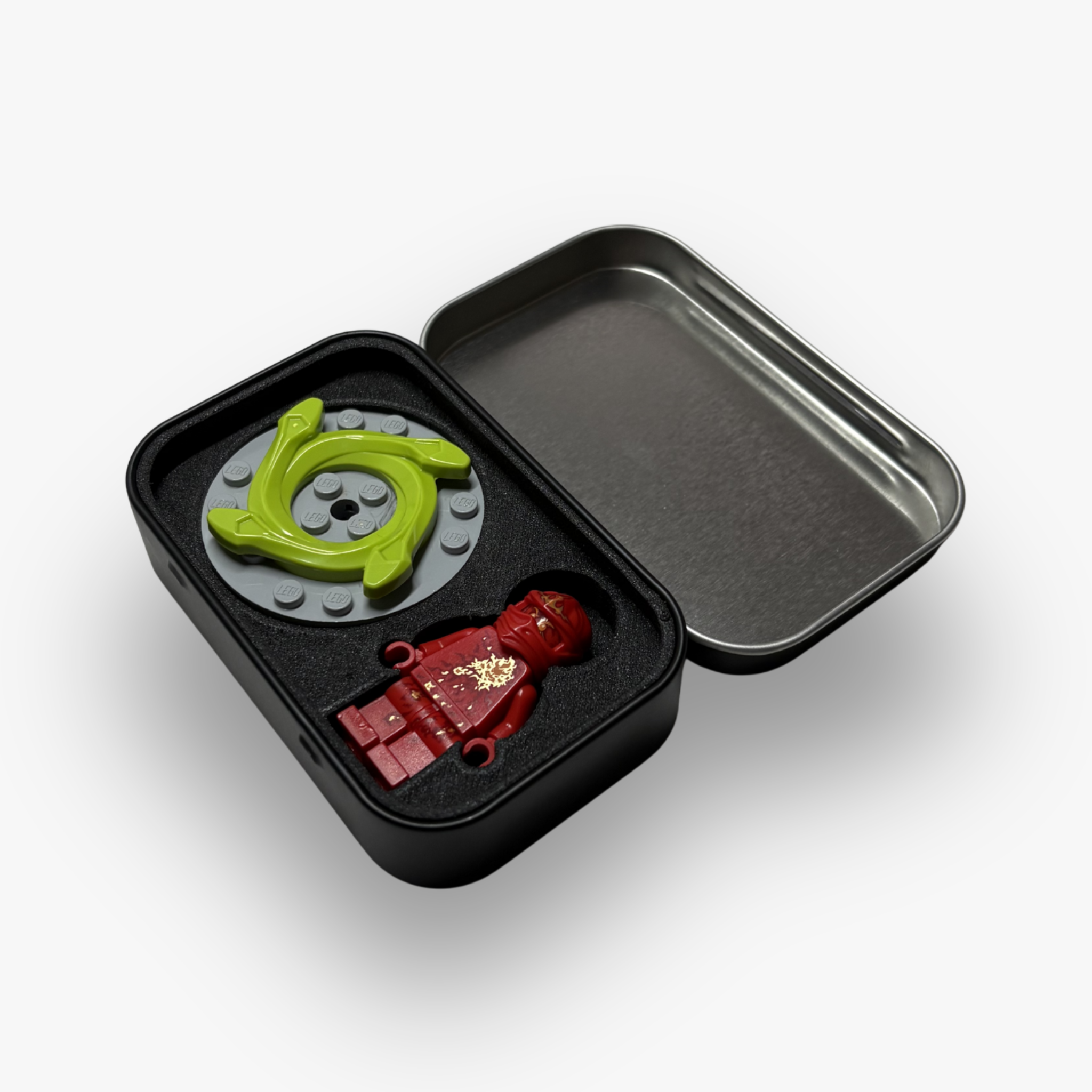 StealthFigs™ One Minifigure + Spinner Pocket Figures Case with Foam Insert